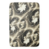 Verdraaide fractale verhouding van lichtbeige stro badmat (Voorkant Verticaal)