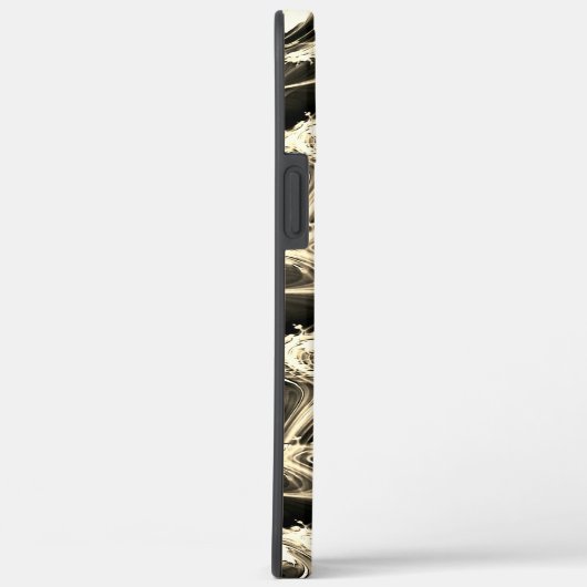 Verdraaide fractale verhouding van lichtbeige stro Case-Mate iPhone case (Achterkant / Rechts)