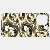 Verdraaide fractale verhouding van lichtbeige stro Case-Mate iPhone case (Achterkant (horizontaal))