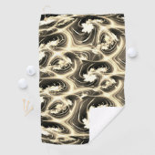 Verdraaide fractale verhouding van lichtbeige stro golfhanddoek (Insitu)