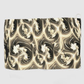 Verdraaide fractale verhouding van lichtbeige stro golfhanddoek (Horizontaal)