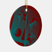 verdraaide geometrie keramisch ornament (Rechts)