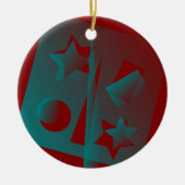 verdraaide geometrie keramisch ornament (Voorkant)