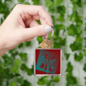 verdraaide geometrie sleutelhanger (Hand)