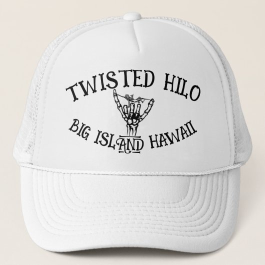VERDRAAIDE HILO BOTTEN TRUCKER HOED PET (Voorkant)