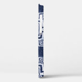 Verdraaide indigo geruite gestructureerde achtergr Case-Mate iPhone case (Achterkant / Links)