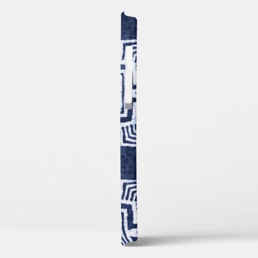 Verdraaide indigo geruite gestructureerde achtergr Case-Mate iPhone case (Achterkant / Links)