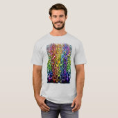 Verdraaide kleuren t-shirt (Voorkant volledig)