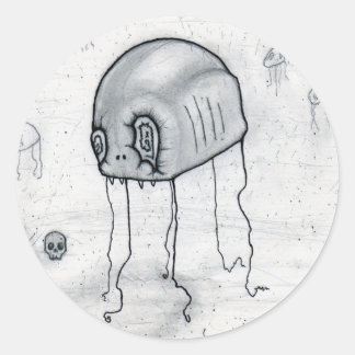 Verdraaide kwal Stickers x6