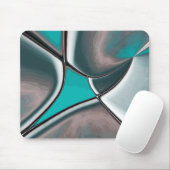 Verdraaide oude borden vormen beige met een curve muismat (Met muis)