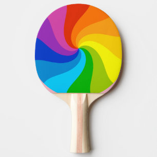Verdraaide Regenboog Tafeltennisbatje