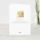 verdraaide romantische hart en kleine liefdesharte feestdagen kaart (Achterkant)