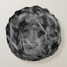 Verdraaide vierkantjes, grijze en zwarte 'borstels