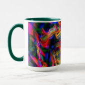 Verdraaide vierkantjes met kleurige 'penseelstreke mok (Links)