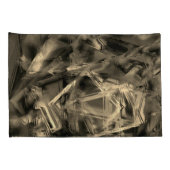 Verdraaide vierkantjes met 'verkeerde penseelstrek kussensloop (Achterkant-Rechts)