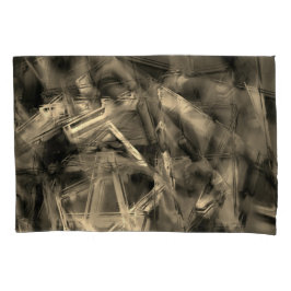 Verdraaide vierkantjes met 'verkeerde penseelstrek kussensloop