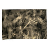 Verdraaide vierkantjes met 'verkeerde penseelstrek kussensloop (Voorkant-Rechts)