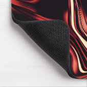 Verdraaide vormen in rood die lijken op matte meta muismat (Hoek)