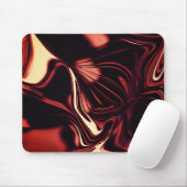 Verdraaide vormen in rood die lijken op matte meta muismat (Met muis)