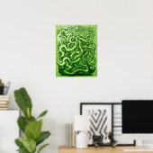 Verdraaide wijnstokken poster (Thuiskantoor)