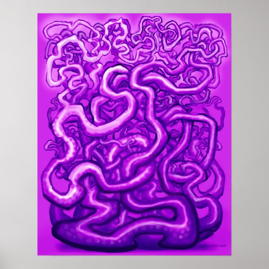 Verdraaide wijnstokken poster (Voorkant)