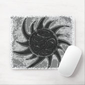 verdraaide zon Mousepad Muismat (Met muis)