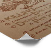 Verdrag betreffende de genocide van de Verenigde N Poster (Hoek)