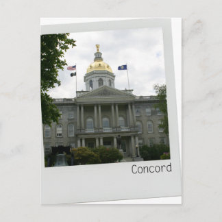 Verdrag, het Capitool die Van Newhampshire gouden Briefkaart