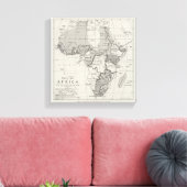 Verdrag Kaart van Afrika Canvas Afdruk (Insitu (Woonkamer))