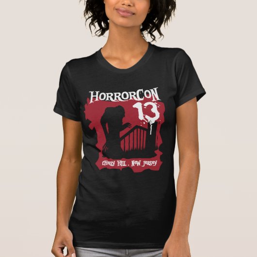 Verdrag T tegen vrouwen met vernietigde horrorCon T-shirt (Voorkant)