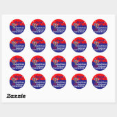 Verdrag van de Republiek 2016 Ronde Sticker (Vel)