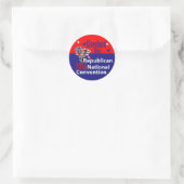Verdrag van de Republiek 2016 Ronde Sticker (Tas)