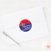 Verdrag van de Republiek 2016 Ronde Sticker (Envelop)