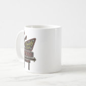 verdrag van eikenhout koffiemok (Voorkant links)