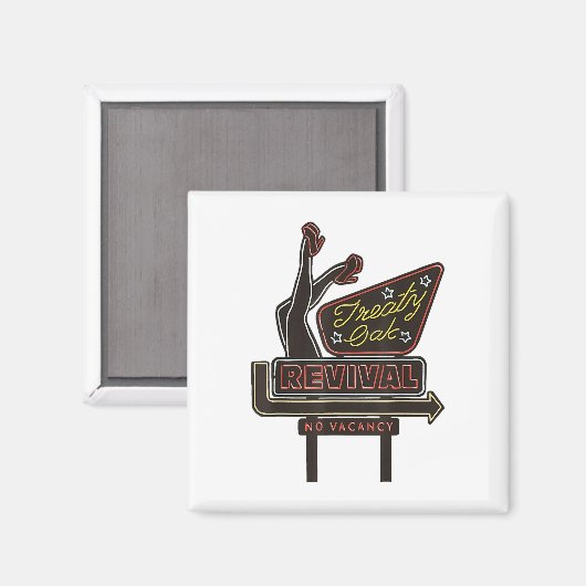 verdrag van eikenhout magneet (Voorkant / Achterkant)