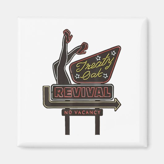 verdrag van eikenhout magneet (Voorkant)