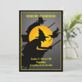 Verdrag van Funny Partij van de Halloween Wschopte Kaart (Staand voorkant)