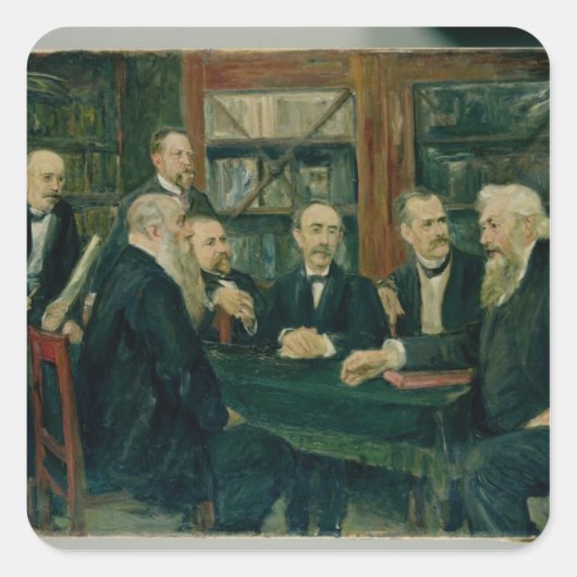 Verdrag van Hamburg van 1906 Vierkante Sticker (Voorkant)