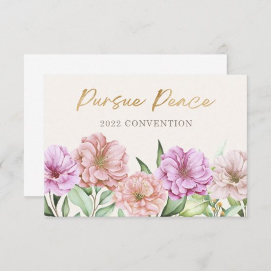 Verdrag van juni 2022 bedankkaart (Voorkant / Achterkant)