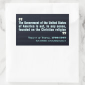 Verdrag van Tripoli, 1796-97 Sticker (Tas)