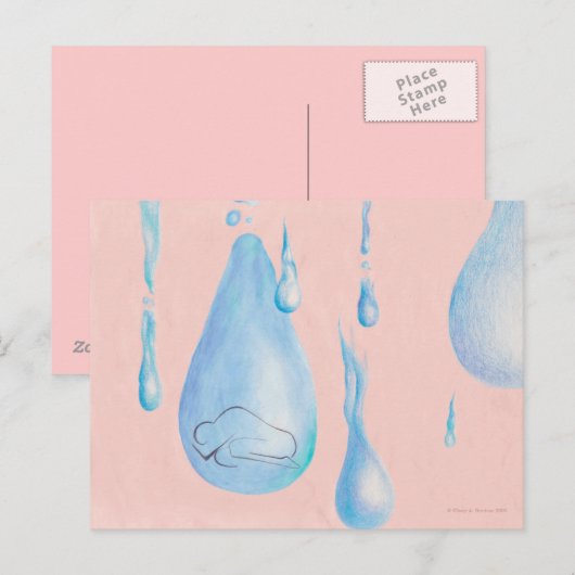 Verdriet Briefkaart (Voorkant / Achterkant)