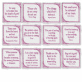 Verdriet citaten in   Magenta grenzen Sticker (Voorkant)