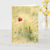 Verdriet is de prijs van liefde Quote Sympathie Kaart (Gele Bloem)