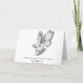 Verdriet van een engel Wenskaart Kaart (Achterkant)