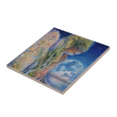 Verdriet van Gaia 6x6 Keramische Tegel Tegeltje (Zijkant)