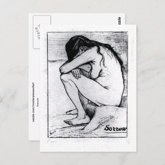 Verdriet Van Gogh Schone Kunst Briefkaart (Voorkant / Achterkant)