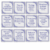 Verdrietcitaten in   Blauwe Grenzen Sticker (Voorkant)