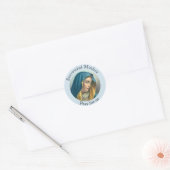 Verdrietig Gezegend Maagd Maria Ronde Sticker (Envelop)