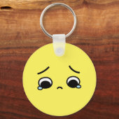 Verdrietig Gezicht Voelt Zich Neerslachtig Emoji G Sleutelhanger (Voorkant)