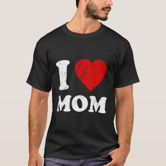 Verdrietig ik hou van mama t-shirt (Voorkant)